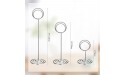 24 Pieces Table Number Holders 3 Size Place Card Holder Menu Table Sign Holder Tabletop Sign Holder Memo Note Card Photo Stand Clips for Wedding Party Picture Photo Favors Ring Shaped - BWQSA7MBP