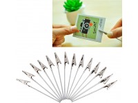 50 Pcs Set Craft Wire Clip High Quality Steel Material Not Easy to Rust DIY Card Photo Clip Photo Holder Memo Clip - BQRSF34AD