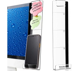 Computer Monitor Memo Board Sticky Board Note Board Office Decor Office Decor for Women Transparent Memo Board Phone Holder Board for Monitors Screen Cabinets Left and Right 2 Pieces - BQCU0WEHY
