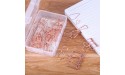 Draymond Story Rose Gold Clips Holder with 320 Sheets and 36pcs Mix Assorted Size Clips - B7XCZLICG