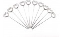 Honbay 30pcs DIY Heart Shape Ring Loop Craft Wire Clip Table Card Note Photo Memo Holder Metal Clamp Clay Cake Decoration Accessories - BRZ4NDRJ4