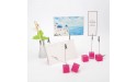 LATH.PIN Table Number Holder Photo Name Place Card Picture Memo Note Paper Menu Clip Stand 7 Packs 7 Packs Pink - B4U9F764D