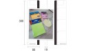 Monitor Memo Board,2pcs Computer Monitor Screen Side PanelLeft +Right + 4Pcs Sticky Notes,Message Memo Phone Holder Pad Charge Cable Clip,Acrylic Transparent Boards for Cabinets Office Home - BAK83TYBN