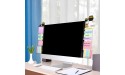 MOSISO Acrylic Monitor Memo Board Message Memo Holders Notes Boards Computer Screen Sticky Notes Reminder Memo Pads for Office & Home Desktop Organizer 2 Side Panels Left & Right Owl - BYD95G20C