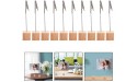 NUOBESTY 10 Pcs Wooden Cube Base Memo Clips Holder with Alligator Clip Clasp Photo Holder Stand Place Card Holders Table Number Stand Picture Stand Clips for Wedding Baby Shower Party - BUFIB4JY8