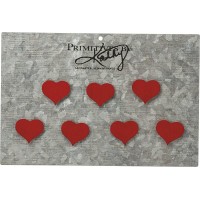 Primitives by Kathy Memo Holder Set Hearts 1" Card: 6" x 4" red - BYMHOW1F5