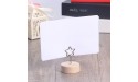 UNOMOR Mini Card Memo Holder Picture Stand Note Clip Wooden Base Place Card Holders Rustic Iron Wire Picture Picks Clip Holder Wire Menu Memo Clips Idea for Wedding Anniversary Party 3PCS ） - BIGTO6RRZ