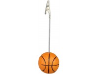 Wakauto Ball Base Memo Clip Holder: Photo Stand Note Paper Clip Pictures Card Display Alligator Clip Basketball Party Favors for School Office Home - B37YCV256