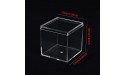 Acrylic Plastic Square Cube Dayaanee Plastic square cube containers with Lid Storage Box 3.9x3.9x3.9 Inch 100X100X100mm for Candy Pill and Tiny Jewelry - B21IXRLNI