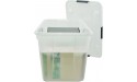 Advantus Rolling Storage Box with Snap Lid 15-Gallon Size Clear 34009 - B695LVI89