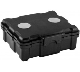 Airtight Waterproof Magnetic Locking Storage Box with Inner Dividers Hide-A-Key Magnet Mount Box - BX0LN3OB4