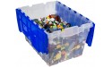 Akro-Mils 66486CLDBL 12-Gallon Plastic Storage KeepBox with Attached Lid 21-1 2-Inch by 15-Inch by 12-1 2-Inch Semi Clear - BB7SOBU53