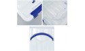 AnnkkyUS 4-Pack Clear Latch Boxes Plastic Bins with Lids - B1BFLZ2FD