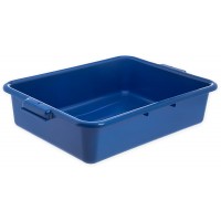 Carlisle N4401014 Comfort Curve Ergonomic Wash Basin Tote Box 5" Deep Blue - BII4A0QZZ