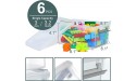 Citylife 6 Packs Small Storage Bins with Lids 3.2 QT Plastic Storage Containers for Organizing Stackable Clear Storage Boxes - BVMSTU4RG
