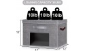 DAMAHOME Storage Bins Lidded Collapsible Storage Cube with Window Fabric Closet Baskets Cloth Organizer with Handles for Home Nursery Bedroom Dormitory Pantry and Office 3 Pack Gray 17x12x12 - BSQ5ZZ4DS