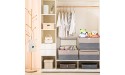 E-MANIS Storage Bins with Lids set of 3 Foldable Storage Boxes with Lids Storage Baskets Storage Containers Organizers with for Toys,Clothes and Books 15.7 x 11 x 9.8 inches Grey and Beige - BIJ0V01IH