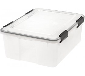 IRIS Weathertight Storage Box 30 Quart Clear - B159HXV3W