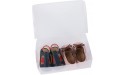 kilofly 15 Kids Women Smart Storage Containers Foldable Clear Shoe Box Set - B7NCBX7MJ