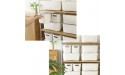 Lunhoo Storage Box with Lid Organizer Bins Basket Set of 2 - BEZO3UUYA