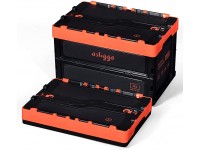 Osliggo Drive Auto Trunk Organizer and Storage Collapsible Storage Bin Folding Utility Crate Folding Container- Auto Trunk & Home & Garage & Outdoor Organization Orange,36 Liter - B98SDYLCJ