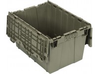 Quantum Storage Systems QDC2115-12 Attached Lid Container 1.67 Cu Ft Gray 21" x 15" x 12" - BF57PR81W