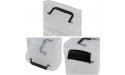 Ramddy 5 Quart Clear Plastic Bins with Lid Versatile Latching Box with Black Handles 6 Packs - BXCRKU91C