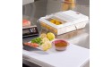 Rubbermaid Commercial Products Food Storage Box Tote for Restaurant Kitchen Cafeteria 2 Gallon Clear FG330700CLR Lid sold separately - BQ4RUYXFU