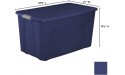 Sterilite 45-Gallon 180-Quart Wheeled Latch Storage Box Set of 4 - B1COQWJ5N