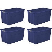 Sterilite 45-Gallon 180-Quart Wheeled Latch Storage Box Set of 4 - B1COQWJ5N