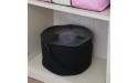TreeHouse London XL Black Felt Hat Storage Box with Lid 17.5 D x 11.5'' H Travel Hat Boxes for Men & Women Collapsible Closet Organizer Stuffed Animal Toy Storage Bin Bag Dust Dirt Proof Cover - BW1PW4U59