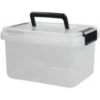 Vababa 8 L Clear Plastic Storage Box with Handle 1-Pack - BOTTM06NQ