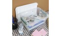 Yarebest 6-pack Clear Latch Box 6 Quart Plastic Storage Box with Lid - B2VXEF8KD