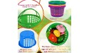 18PCS Easter Baskets Small for Kids Bulk with Handles Plus 70g Easter Grass Stuffers Fillers Egg Hunt Game Gifts Party Favors 6.5” x 6.7” - BC014N5ZH