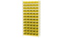 Akro-Mils 30130 Plastic Nesting Shelf Bin Box 12-Inch x 6-1 2-Inch x 4-Inch Yellow 12-Pack - BKHMGPM5Y