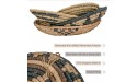 Aura Home Woven Wall Basket Set of 4- Hanging Wicker Seagrass Wall Baskets Decor Unique Basket Wall Art for Trendy All Natural Home Decor Handmade Boho Wall Baskets and Multifunctional Basket Tray - B6UDSYI05