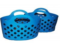 Flexible Plastic Basket Totes 2 pack Blue - BSKFY13JB