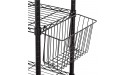Honey-Can-Do SHF-04052 Steel Wire Accessory Basket Black 13.39L x 5W x 7.6H - BS6GLLBAR