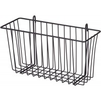Honey-Can-Do SHF-04052 Steel Wire Accessory Basket Black 13.39L x 5W x 7.6H - BS6GLLBAR