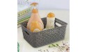 Jekiyo Grey Plastic Storage Basket 4 Packs Pantry Storage Bin - BH5IOC9PC