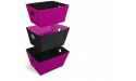 Juicy Couture Fabric Storage Bin Set of 3 Large Pink Black - BRNW4VTN3