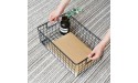 Kingrol 2 Pack Wire Storage Baskets with Handles Metal Organizer Basket Bins for Home Office Nursery Laundry Shelves Organizer - BBEUGRXB3
