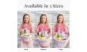 Let’s Make Memories Personalized Create Your Own Wicker Easter Basket – Blue Bunny Design Basket Only Customize with Any Name Medium - B43BXSY1T
