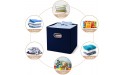 MaidMAX Storage Bins 12x12x12 for Home Organization and Storage Toy Storage Cube Closet Organizers and Storage with Dual Plastic Handles Blue Set of 6 - BX16UQ7DD