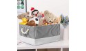 mee'life Storage Baskets with Handles for Organizing Toys 16.1 x 12.2 x 8.3 Large Decorative Shelf Baskets [2-Pack] Fabric Collapsible Bins for Closet Home Office Nursery Grey Stripes - B9EH76DB0