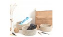 MINTWOOD Design Set of 3 Cotton Rope Nesting Bowls Small Catch All Basket Cute Closet Baskets and Bins for Shelves Mini Table Basket Organizer for Small Accessories Light Brown - BSC2GEOA4