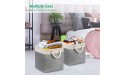 TomCare 4-Pack Storage Cubes Storage Basket Foldable Fabric Storage Bins Decorative Closet Basket with Rope Handles Canvas Organizing Bins for Cube Shelves Closet Organizers Toy Storage - BLE4RPYKW