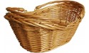 Wald Imports Brown Willow 17 Decorative Storage Basket - B4ZYVZBNE