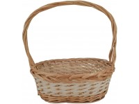 Wald Imports Brown Willow Decorative Storage Basket - BEQ5TCAP1