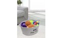 Xbopetda Dog Toy Basket Pet Storage Basket Cotton Rope Basket Toy Organizer Basket Laundry Basket Storage Bin Dog Stuff Storage Boxes-Gray - BLJSQT69U